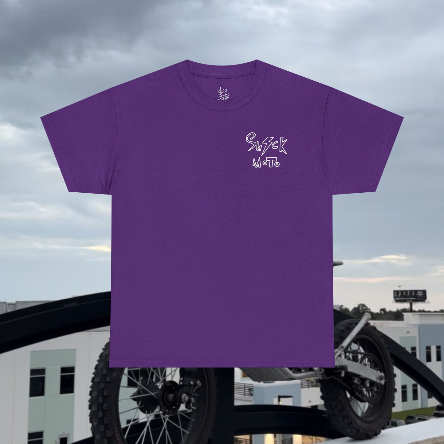 Shockmoto dark color light logo og tee