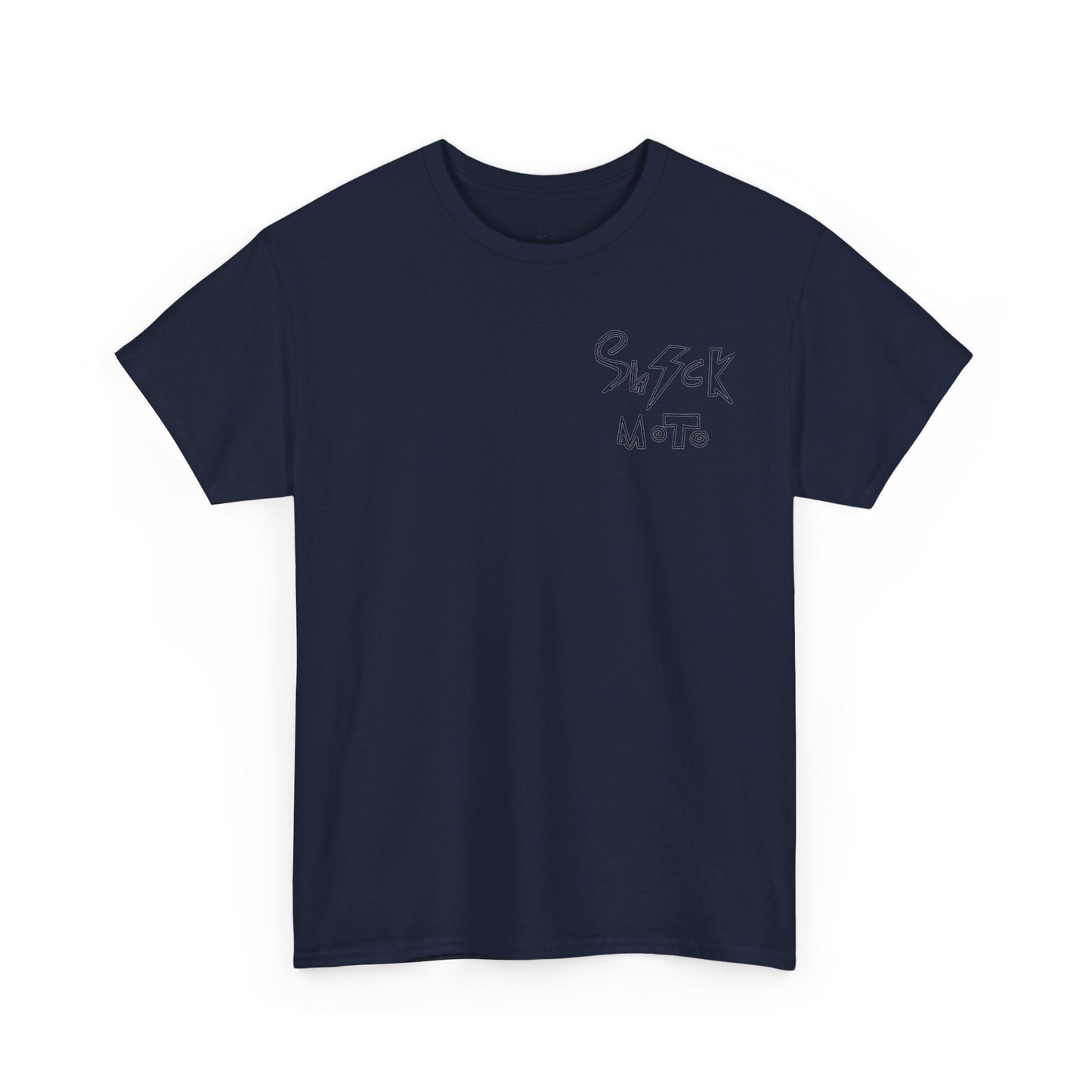 Shockmoto dark color light logo tee