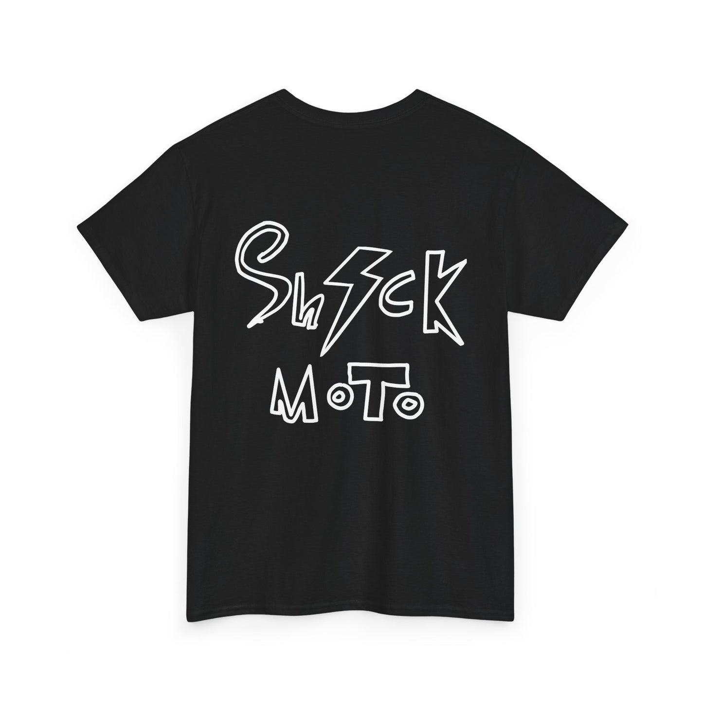 Shockmoto dark color light logo og tee