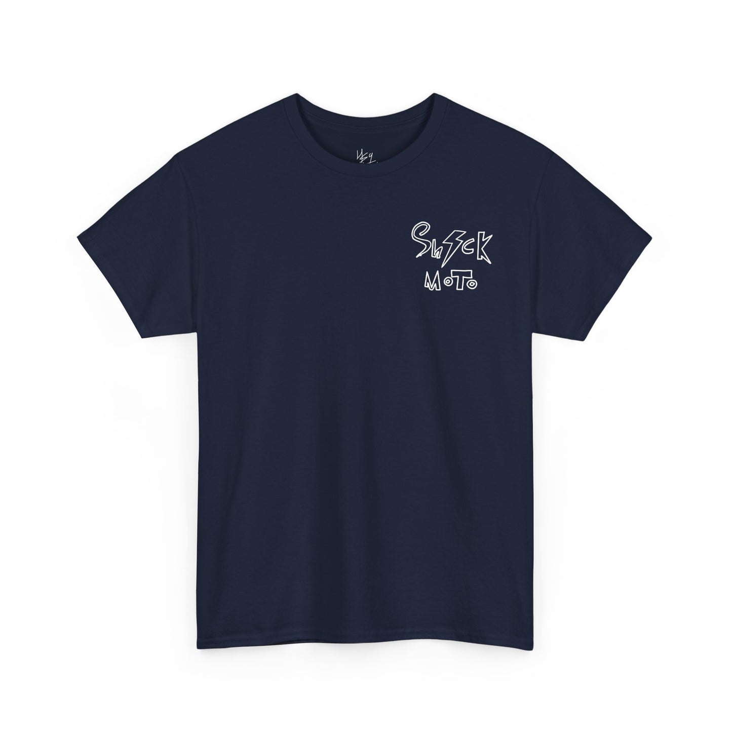 Shockmoto dark color light logo og tee