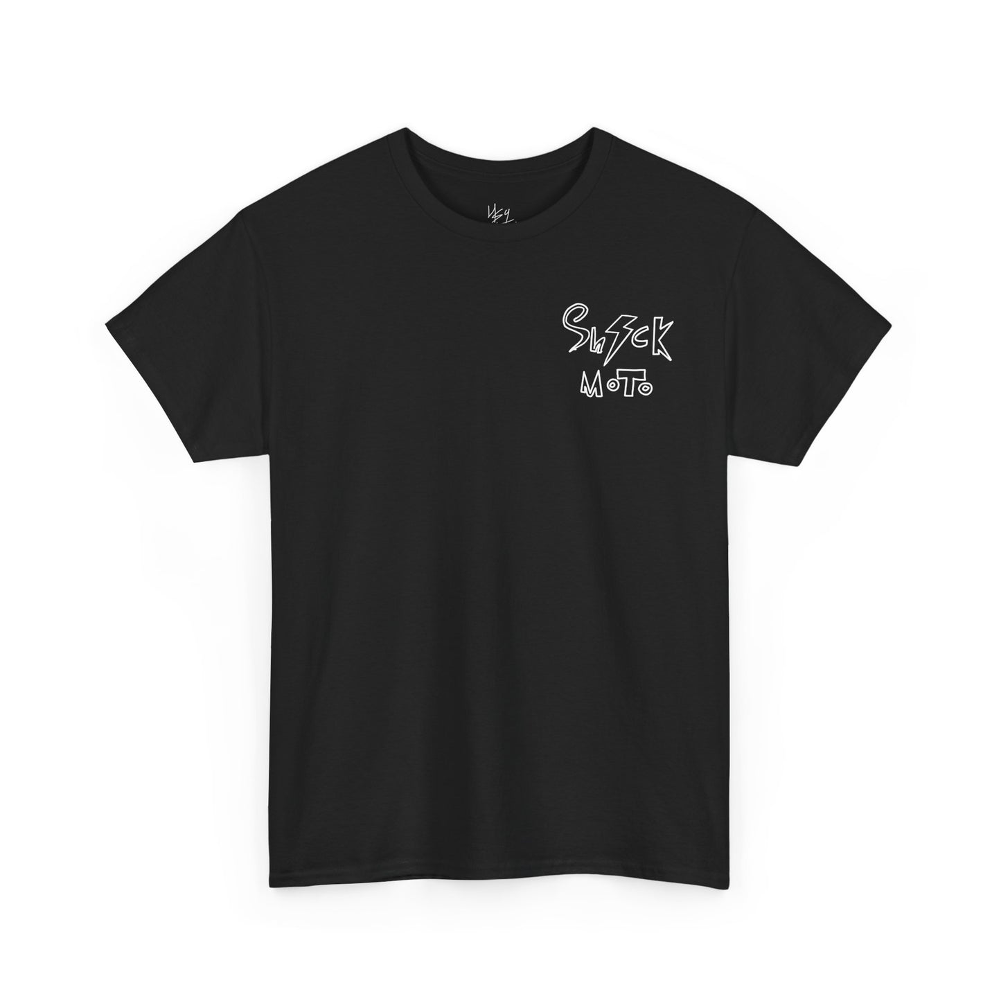 Shockmoto dark color light logo og tee