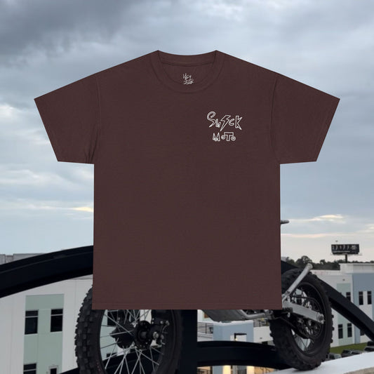 Shockmoto dark color light logo og tee