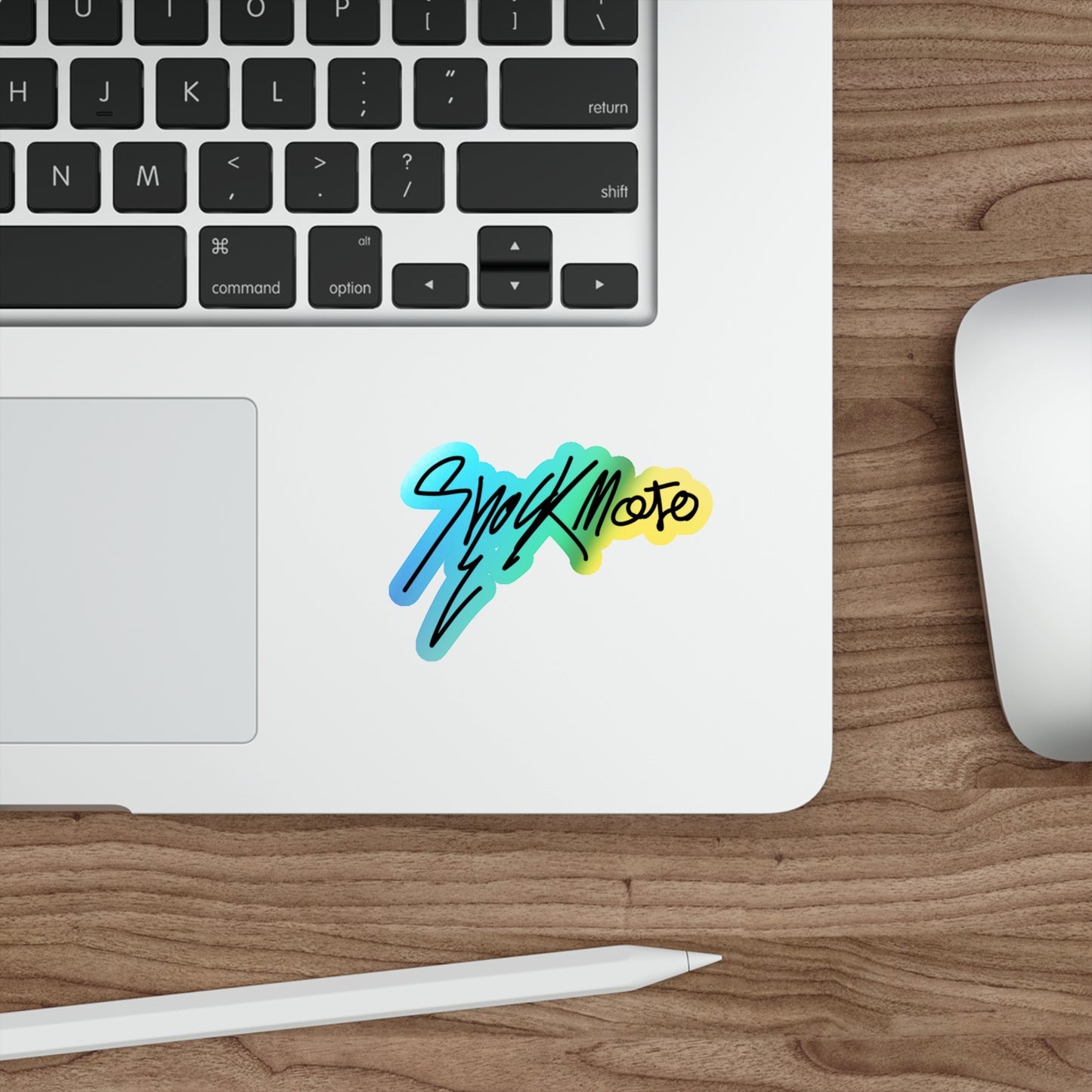 Shockmoto sleek logo holographic
