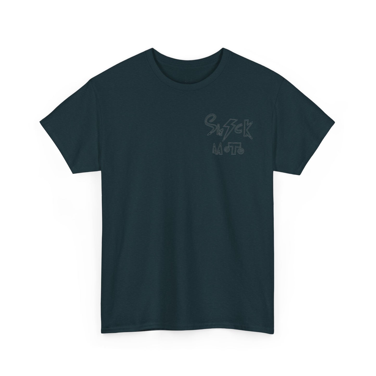 Shockmoto dark color light logo tee