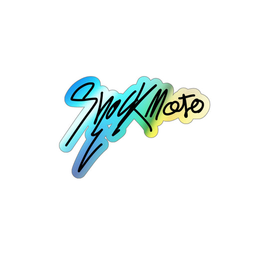 Shockmoto sleek logo holographic