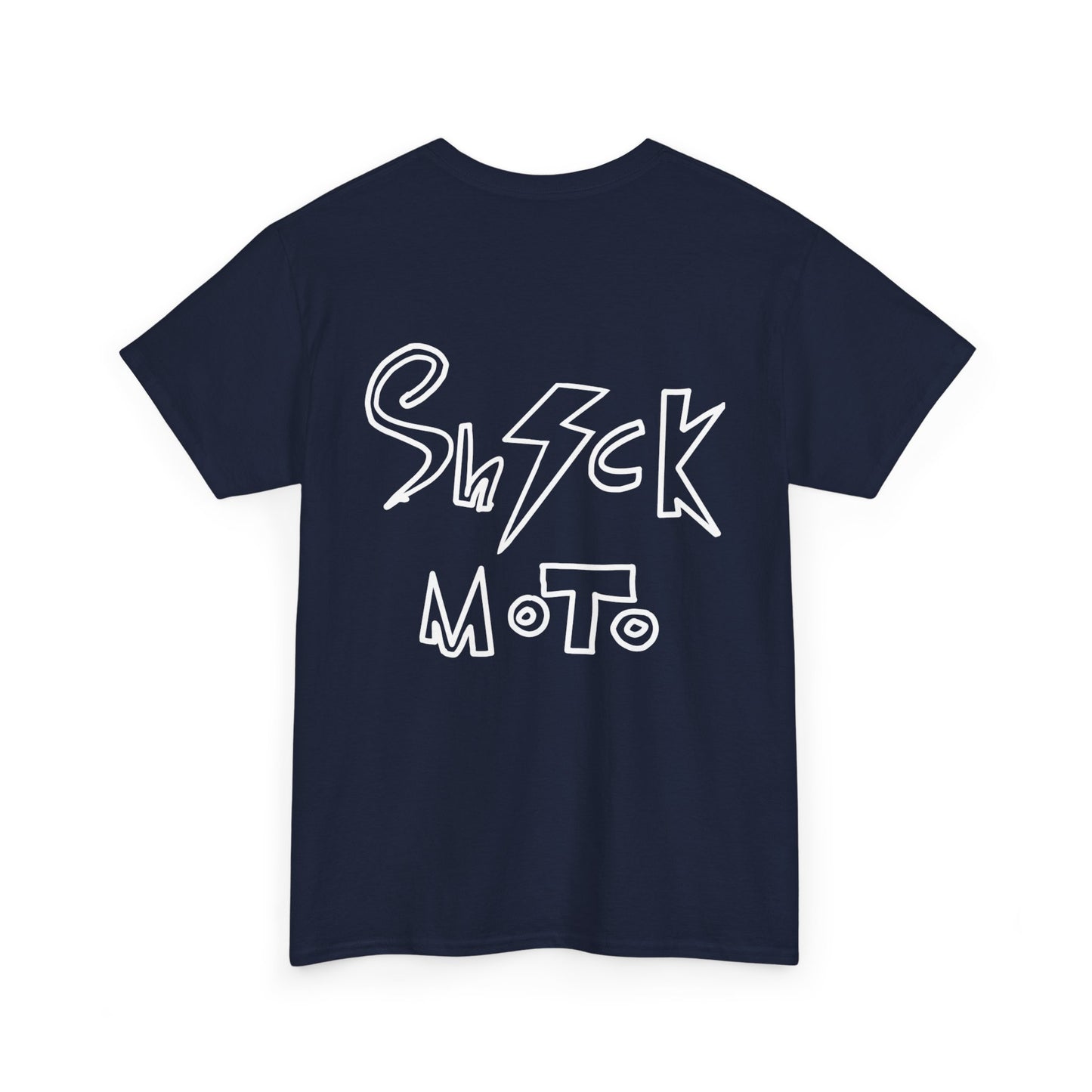 Shockmoto dark color light logo og tee