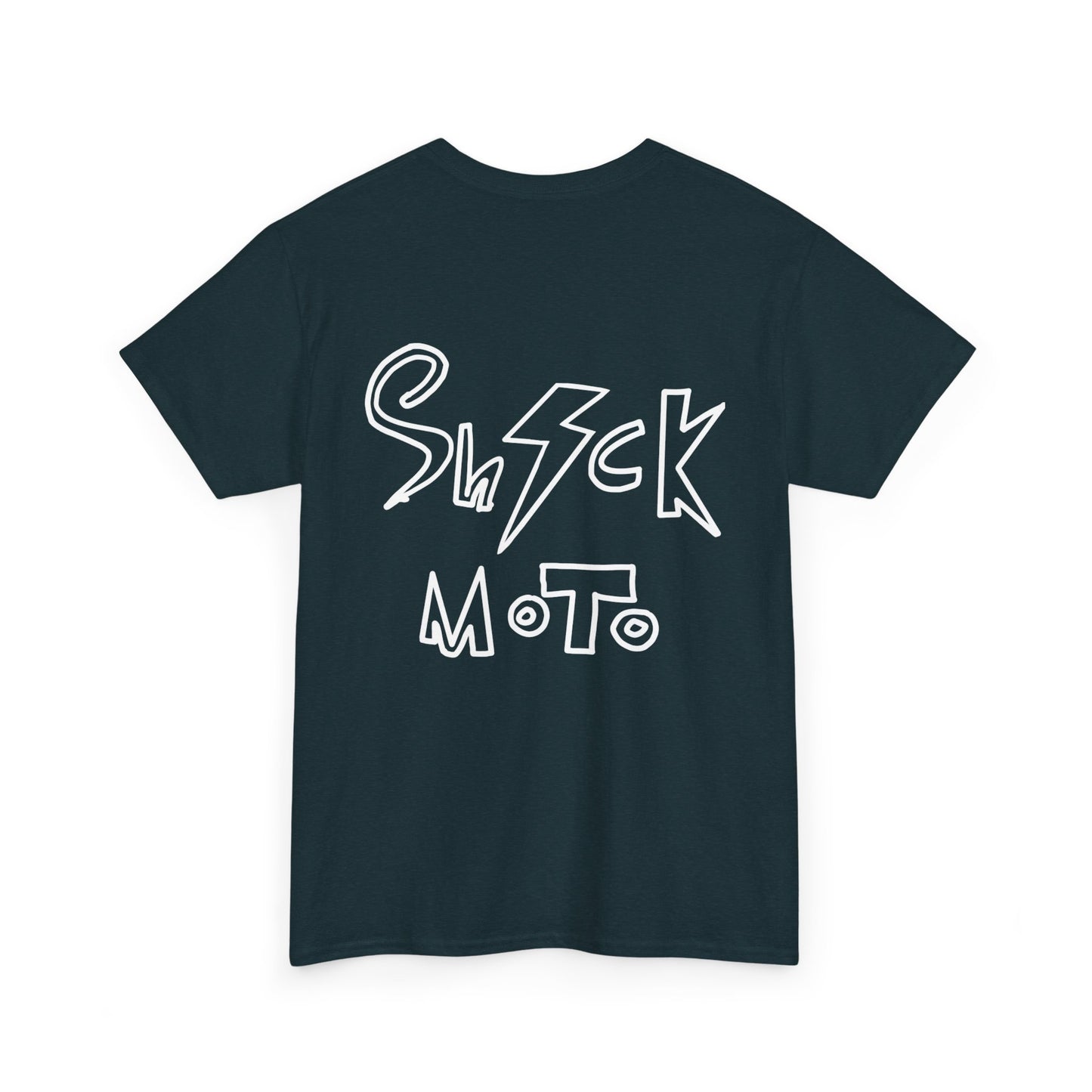 Shockmoto dark color light logo og tee