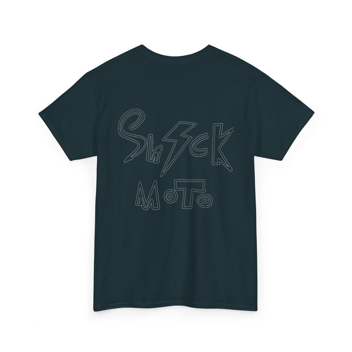 Shockmoto dark color light logo tee