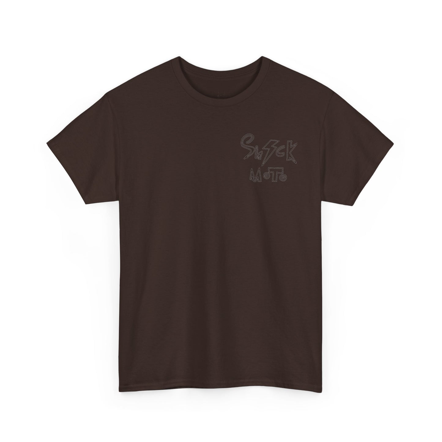 Shockmoto dark color light logo tee
