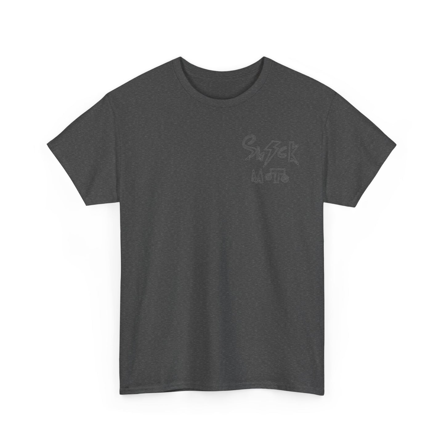 Shockmoto dark color light logo tee