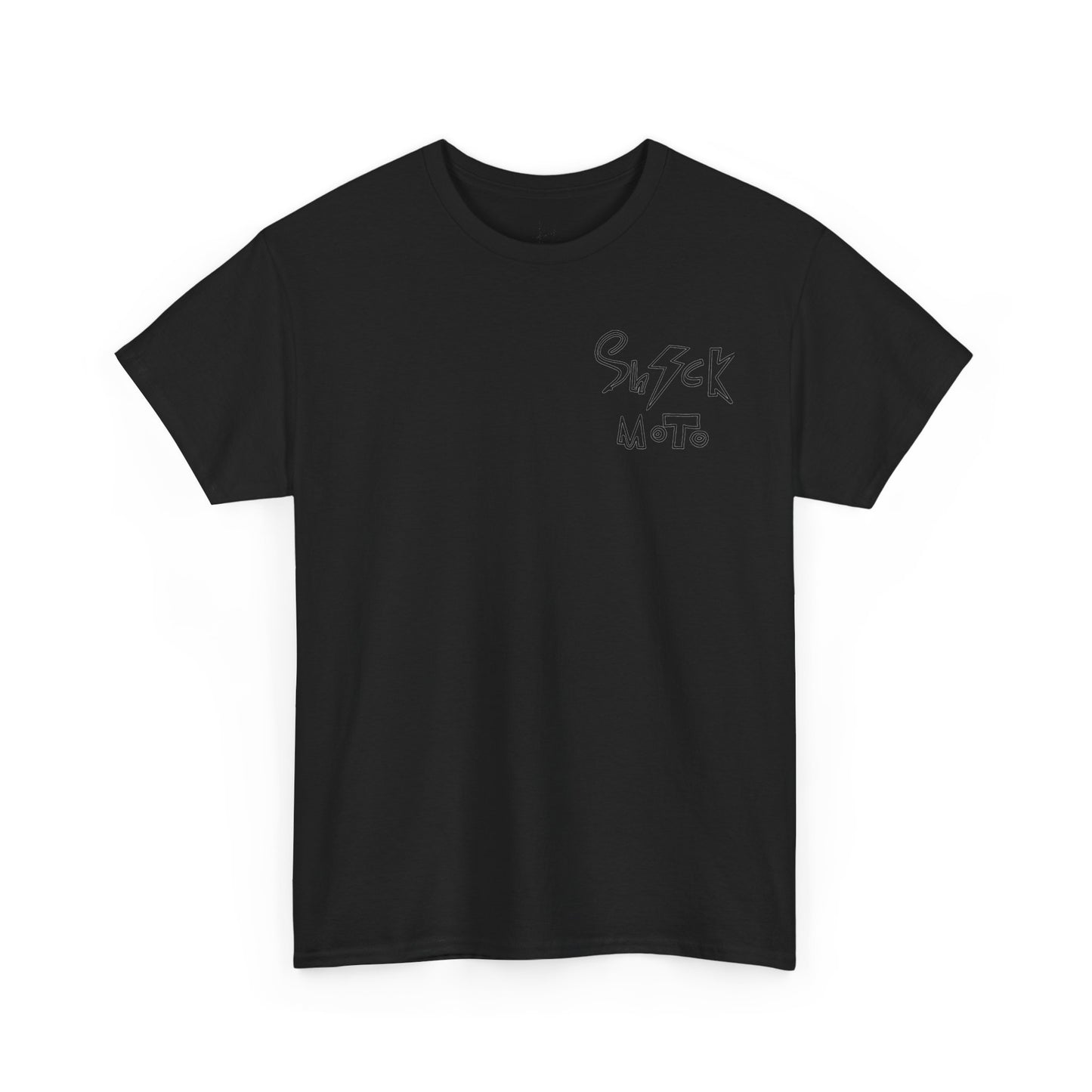 Shockmoto dark color light logo tee