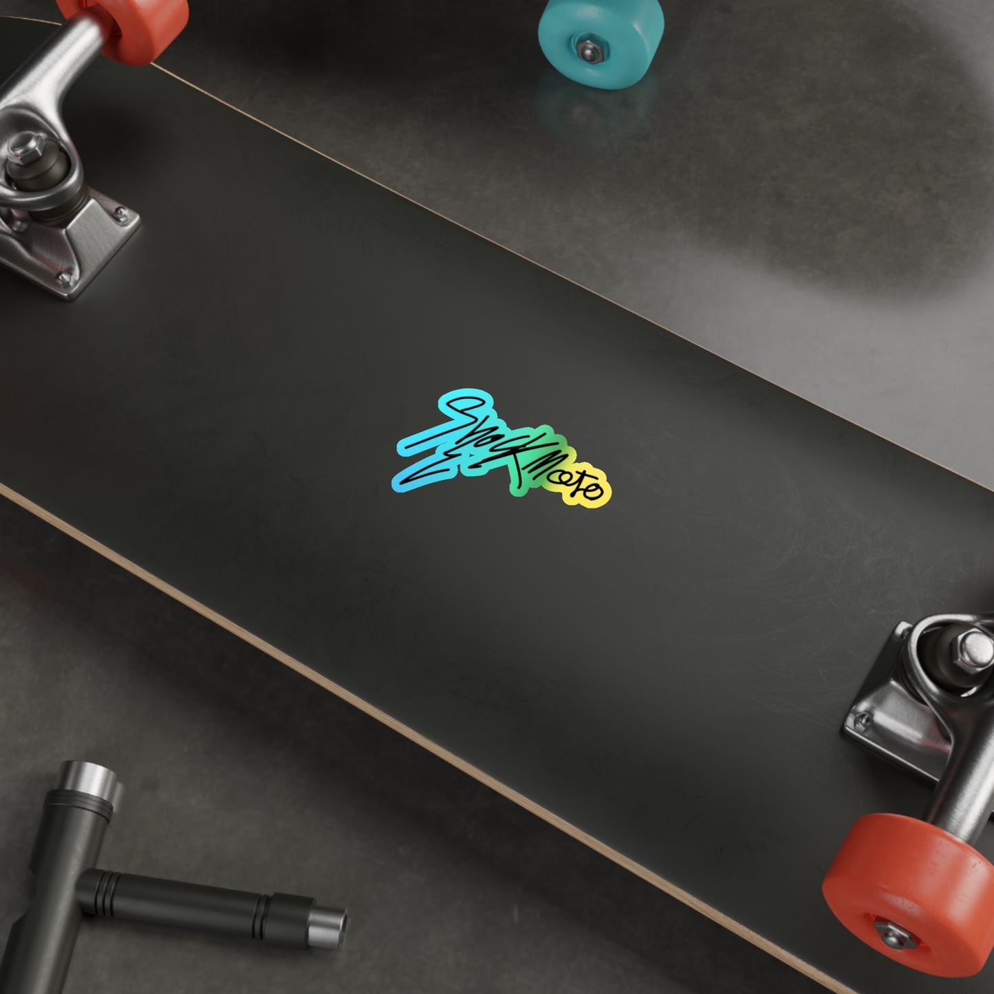 Shockmoto sleek logo holographic