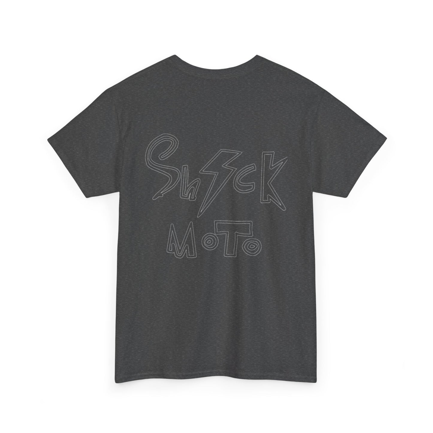 Shockmoto dark color light logo tee