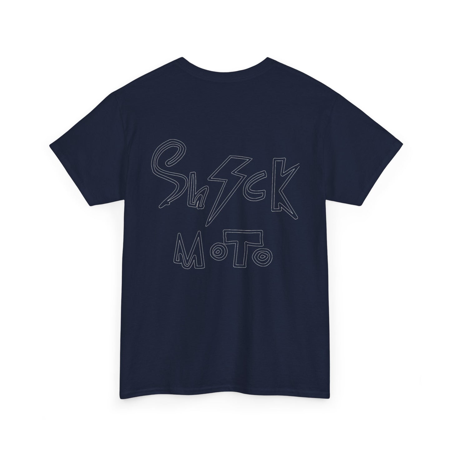 Shockmoto dark color light logo tee