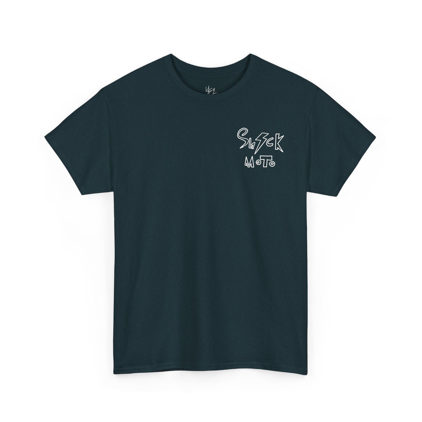 Shockmoto dark color light logo og tee